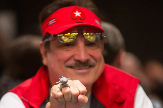 Humberto Brenes Showing Off His Shark Ring (Seen Here Playing in Event #57)