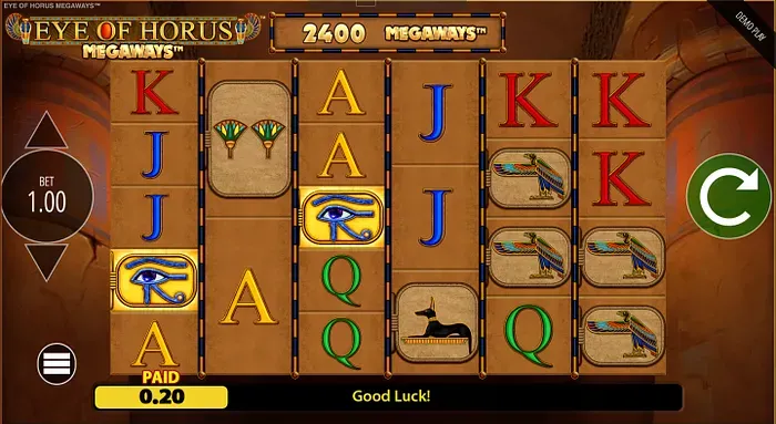 Eye of Horus slot win