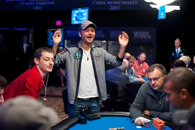The elimination of Tom Dwan and Daniel Negreanu