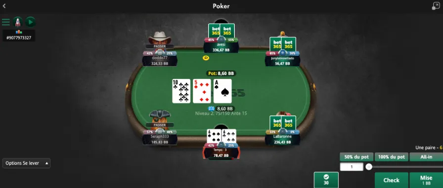No Limit Hold'em Bet365