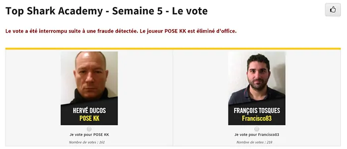 Les votes ont été clôturés 
