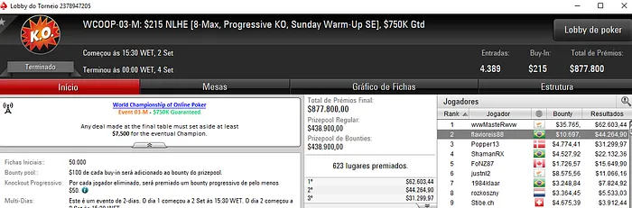 WCOOP: Geraldo Cesar Conquista mais Um Título para o Brasil & Mais 102