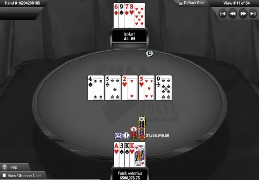 Patrick Antonius le gana a Isildur1 un bote de más de 1.356.946 dólares 101