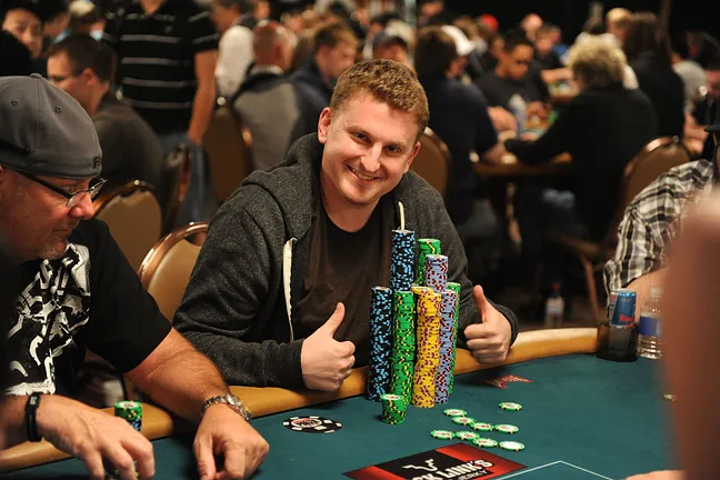 Ben Volpe - the overwhelming Day 1 chip leader!