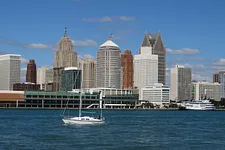 Downtown Detroit, Michigan as seen from Windsor, Ontario