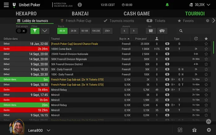 Freeroll Unibet Poker