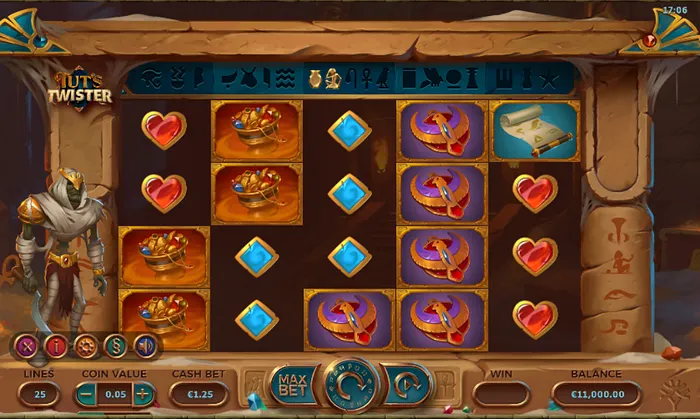 tut's twister slot game