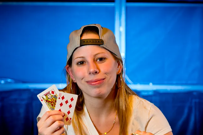 Loni Harwood won her first career bracelet yesterday in Event #60