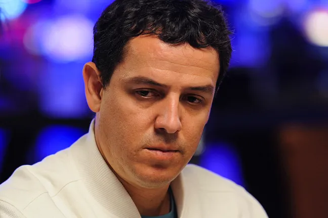 Carlos Mortensen saw a turn that cost him some chips.