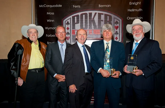 Doyle Brunson, Bobby Baldwin, Jack Binion, Eric Drache, Crandell Addington