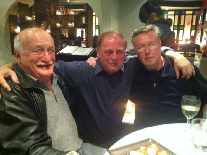 Poker authors Al Alvarez, Anthony Holden and Jim McManus (left to right). (Image: Anthony Holden)