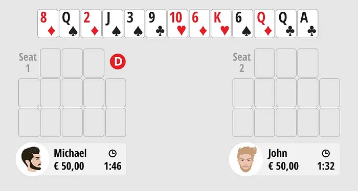 regras poker chinês Open-face Chinese poker (OFC) 