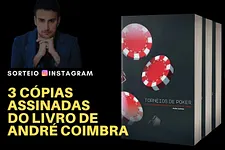 Ganha uma de 3 cópias assinadas do livro de poker do André Coimbra