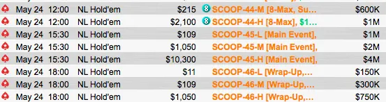 SCOOP 2015: Mais Duas Mesas Finais & Main Event se Joga Hoje! 103