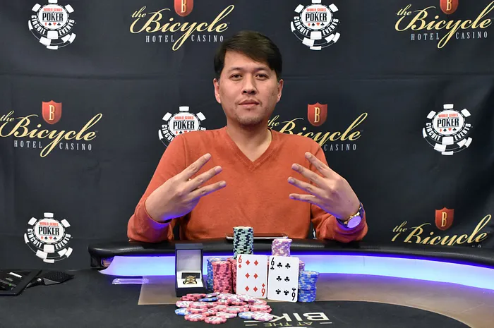 Sean Yu grabbed his seventh WSOPC ring.