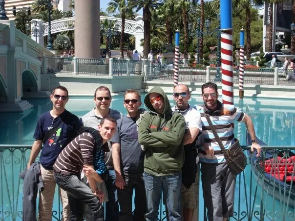 Valentin Messina et ses potes en 2009 à Las Vegas
