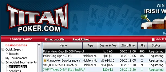 Hoje às 19:00, PokerNews Cup ,000 Freeroll na Titan Poker 101