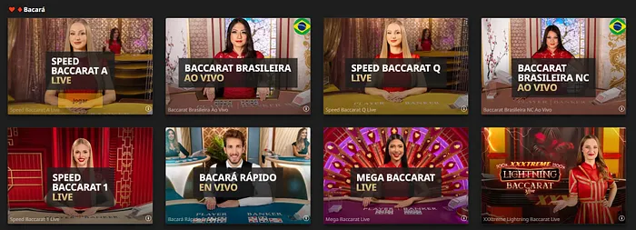 Bacara com dealer ao vivo betfair