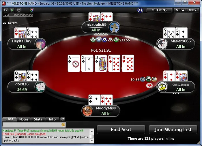 PokerStars Deals 100 Billionth Hand at Micro-Stakes Table; Winner Receives 3,000 102