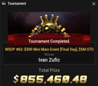Ivan "zufo16" Zufic Wins Event #63