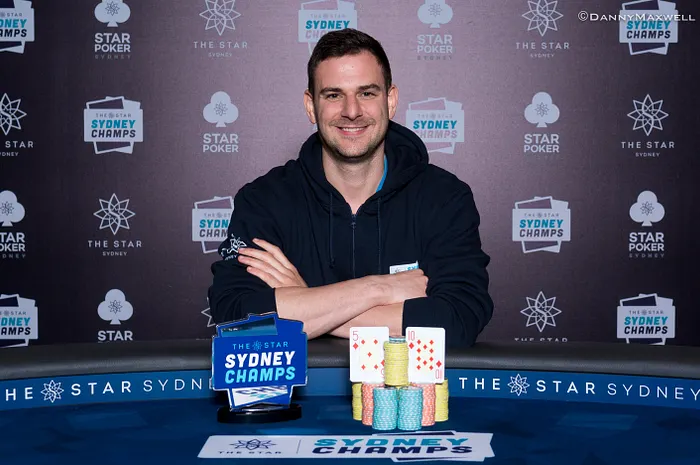 Sean Ragozzini won the 2019 The Star Sydney Champs $20,000 High Roller.