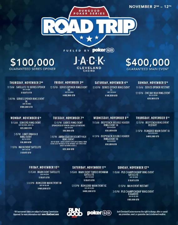 RGPS Cleveland Schedule