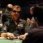 Joe Hachem playing against David Saab in the heads-up event