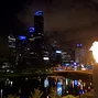 View of the Melbourne skyline from the player party