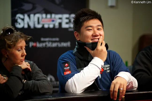 Team PokerStars Pro Bryan Huang is at the Queenstown Snowfest final table