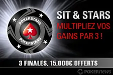 Pokerstars Sit & Stars : 15.000€ offerts en Sit & Go