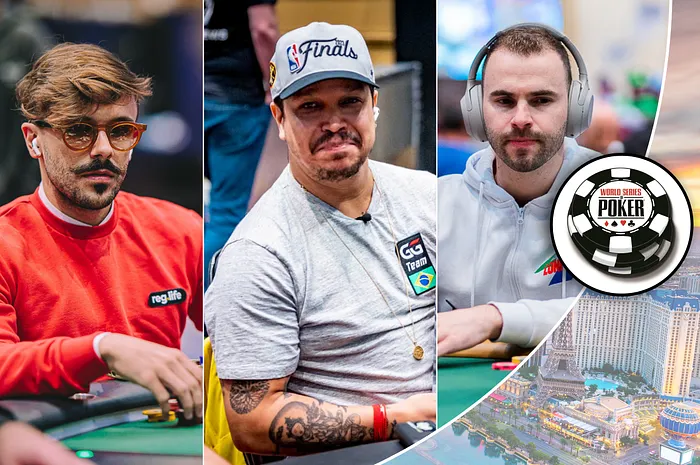 Yuri Martins, Felipe Mojave & Renan Bruschi na WSOP 2023