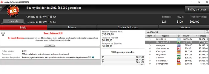 guix2x e lipe piv vão à Mesa Final do Thursday Thrill do PokerStars 103