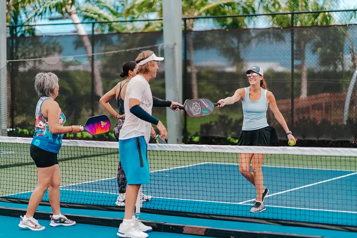 Vince Van Patten gets in on the pickleball action