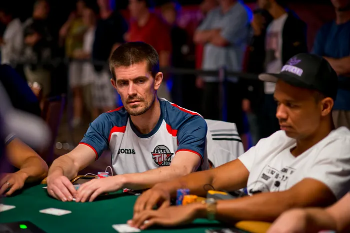 Gus Hanson, left, and Phil Ivey, right