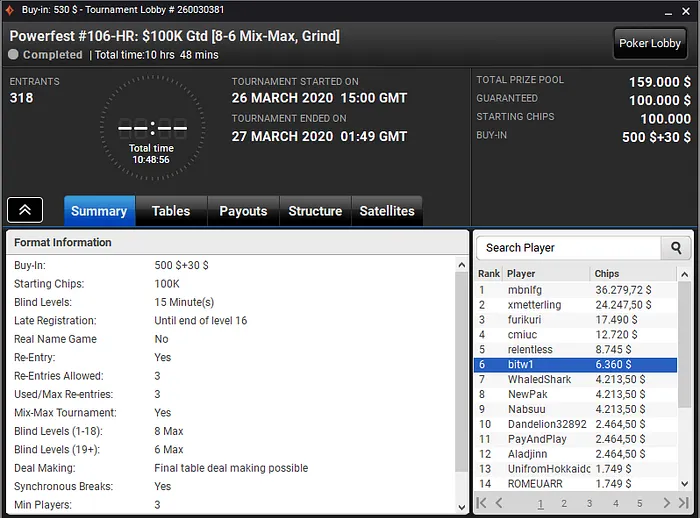 powerfest partypoker