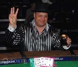 Jeffrey Lisandro, shortly after winning his third WSOP bracelet in $10,000  World Championship Seven-Card Stud Eight-or-Better (Event No. 37)