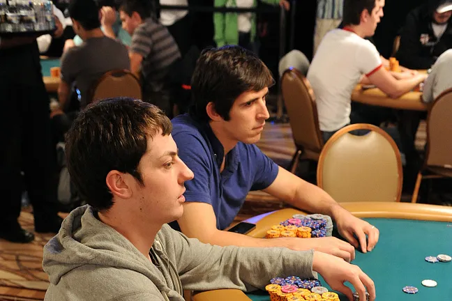 Tom Dwan and his impressive chip stack