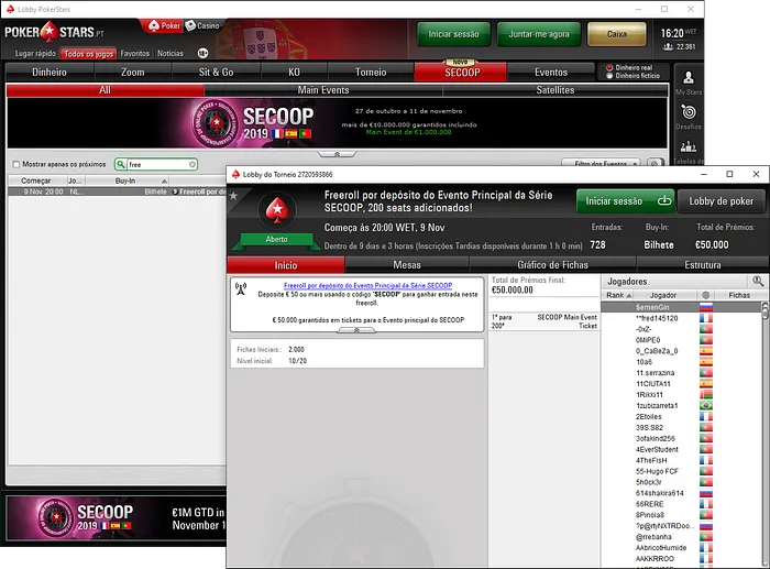 freeroll pokerstars secoop