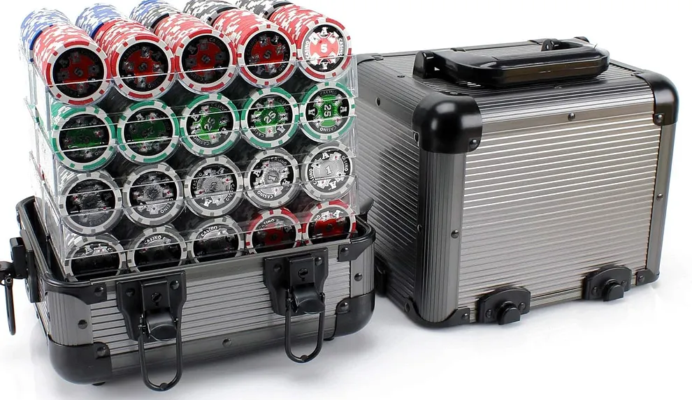 Porta-fichas Versa Games para fichas de poker