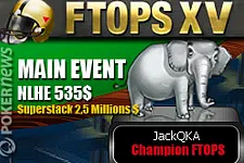 Dimanche 21 février, sept joueurs se sont partagés en finale le prizepool du Main Event à 535$ des Full Tilt Poker FTOPS XV.