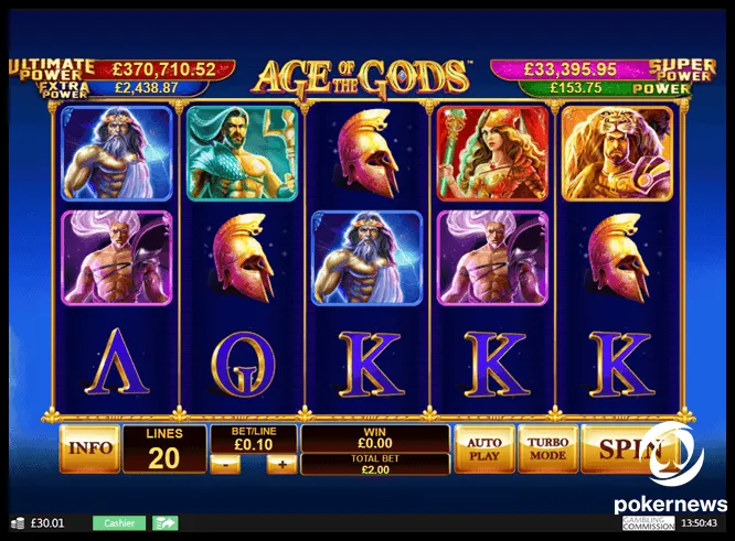 Age of Gods Jackpot Slot