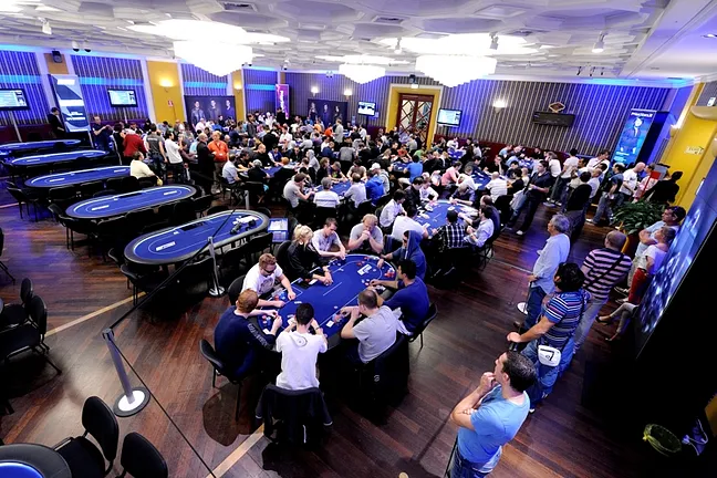The tournament room here at EPT Sanremo