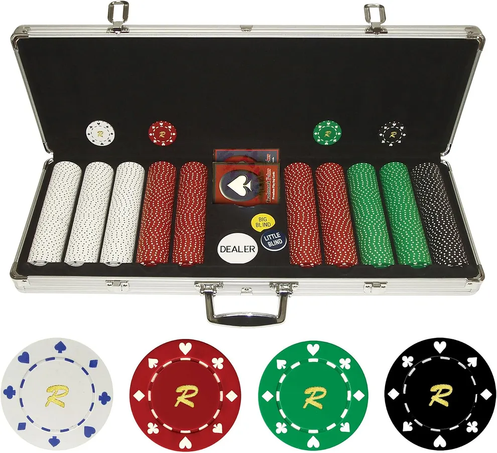 conjunto de fichas de poker personalizadas trademark poker
