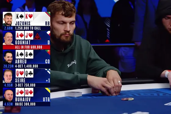 Poker Tournament Hand