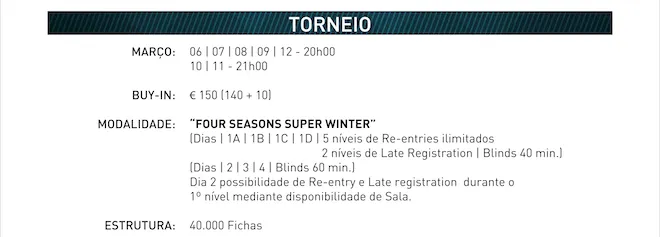 Rui Costa Liderou Dia 1C Super Winter €25,000 GTD 101