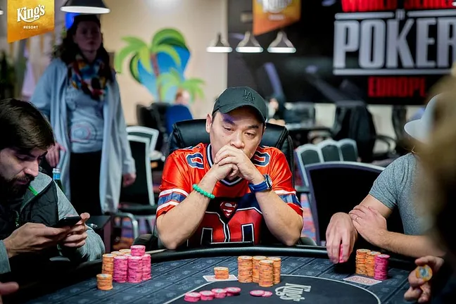 Hanh Tran joint chipleader for the final table
