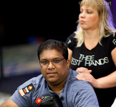 Victor Ramdin is among the chip leaders.