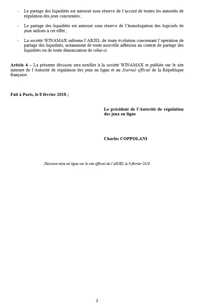 Winamax Também já Possui Licença para Operar em Mercado Partilhado 102