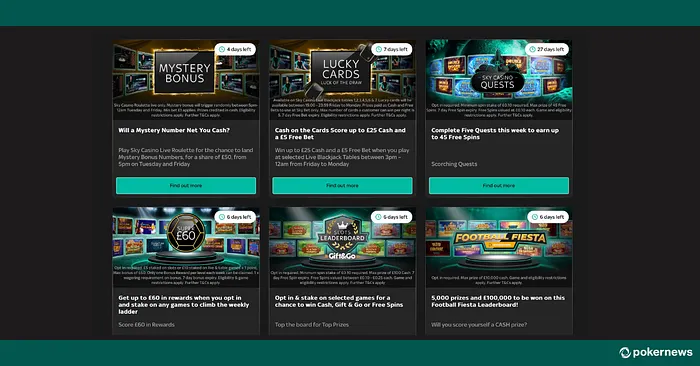 Sky Casino Existing Player Offers