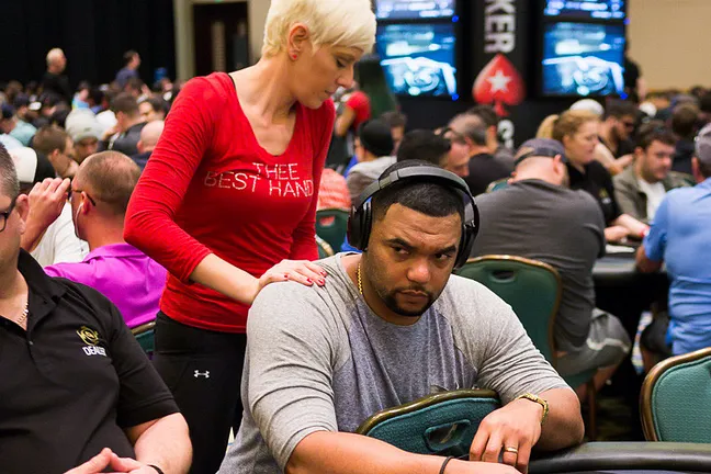 Richard Seymour, pictured earlier on in the week here at PokerStars Championship Bahamas.